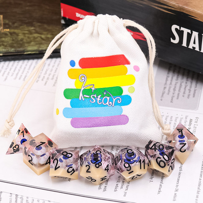 Hand Grinding Mini Polyhedral Dice Set Sturdy Multipurpose For Gifts