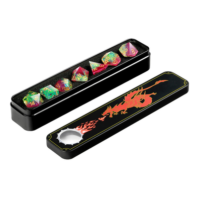 7 Piece Polyhedral Gaming Dice Set Manual Grinding Resin Material