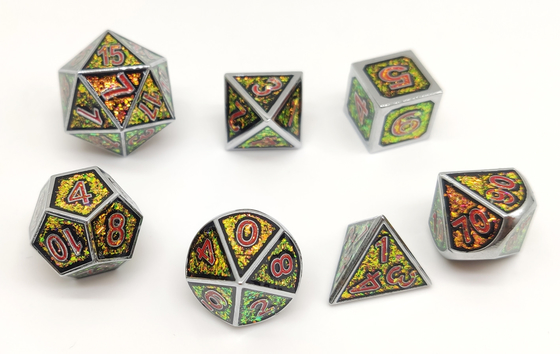 GST Hand Polished Metallic Game Dice , Environment Friendly Multi Sided Dice