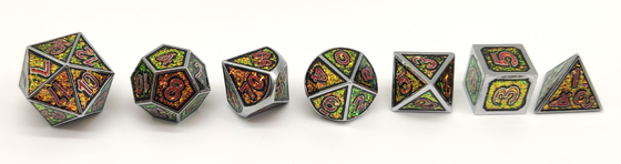 GST Hand Polished Metallic Game Dice , Environment Friendly Multi Sided Dice