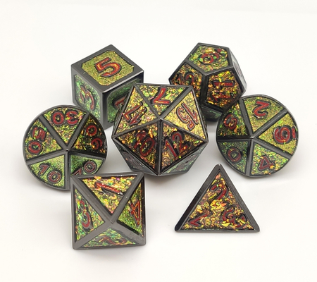 CE Sharp Edge Metal Polyhedral Dice Multipurpose For Dungeons And Dragons​