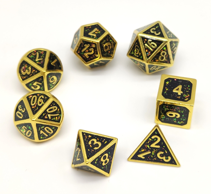 GST Practical RPG Dice Set Multipurpose Handmade Polyhedral Metal