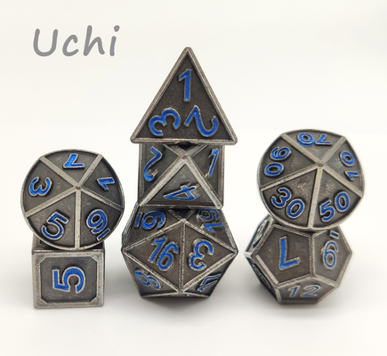 Durable Professional RPG Dice Set Zinc Alloy Material For KTV Bar