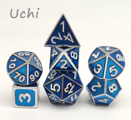 Polyhedral Polished RPG Dice Set Multifunctional For Collection