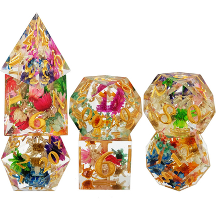 Wear Resistant Resin DND Dice Hand Pouring Polyhedral Sharp Edge