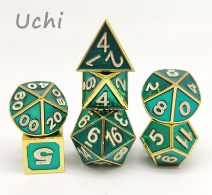 OEM Lightweight Polyhedral Metal Dice Multipurpose Practical