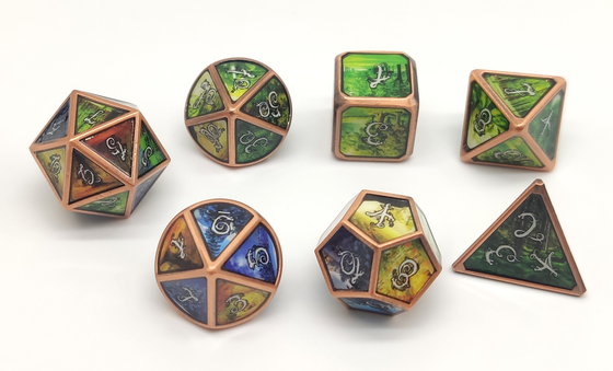 Polyhedral Tiny Dice Set Lightweight Multipurpose Hand Carved