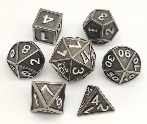 Smooth Finish Mini RPG Dice Multicolor Practical Resin Metal Materials