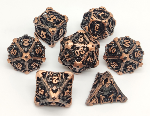 Nontoxic Sturdy Mini DND Dice , Portable Small Polyhedral Dice