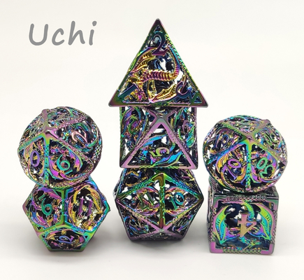 Lightweight Mini RPG Dice High Temperature Handmade 7 Piece Set