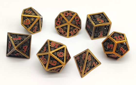OEM Portable Micro Metal Dice , Lightweight Sharp Edge Dice Set