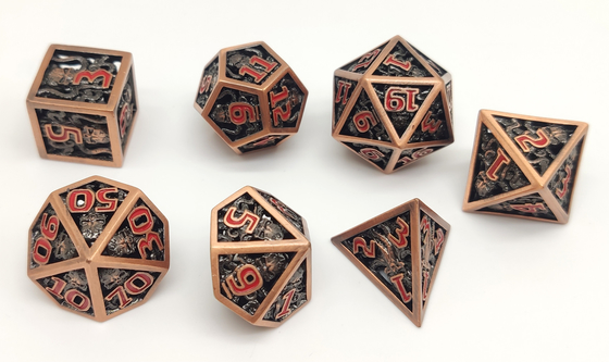 Handmade Antiwear Resin Polyhedral Dice Portable For Shadowrun