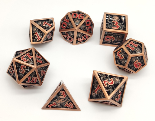 Practical Bulk Custom Polyhedral Dice Set Odorless Manual Grinding