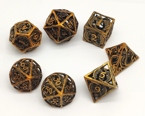 Multipurpose Resin Polyhedral Dice Moistureproof Hand Polished