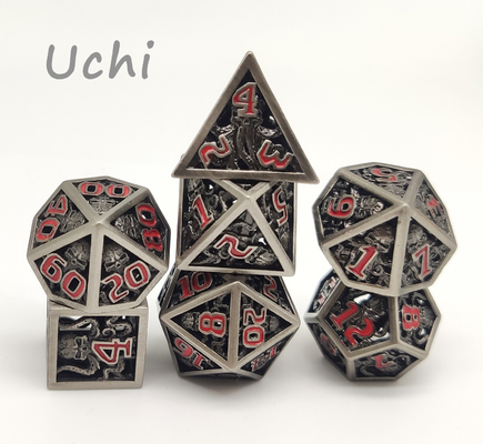 Sharp Edge Resin Polyhedral Dice Set Lightweight For Collection