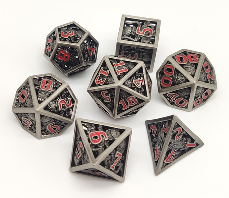 Antiwear Durable Polyhedral Resin Dice , Odorless Sharp Edge RPG Dice