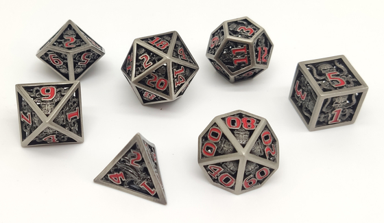 Wear Resistant Resin Polyhedral Dice set Practical For Collection