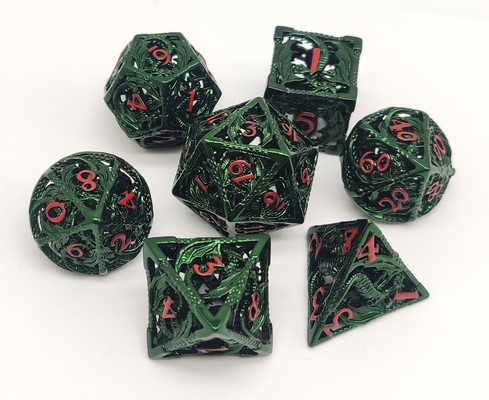 Durable Antiwear Unique Polyhedral Dice Set Odorless 7 Piece