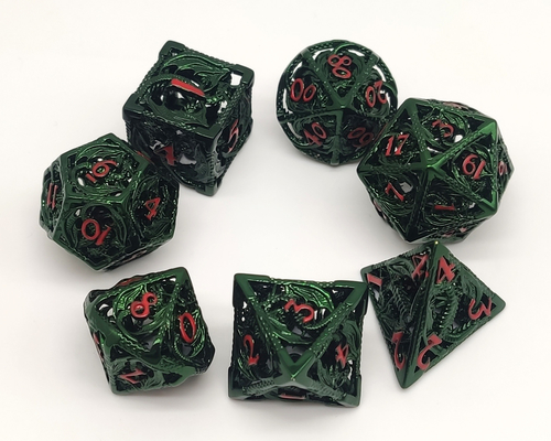 Handmade Cool Metal Polyhedral Dice Practical Durable For Shadowrun