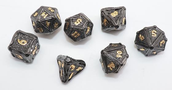 CE Hand Carved Miniature Dice Set Multipurpose Polyhedral Polishing