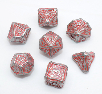 Sharp Edged Nontoxic DND RPG Dice , Odorless Polyhedral 7 Dice Set