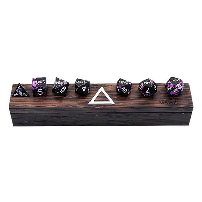 Manual Grinding Polyhedral Dice Set Odorless Multipurpose 7 Piece