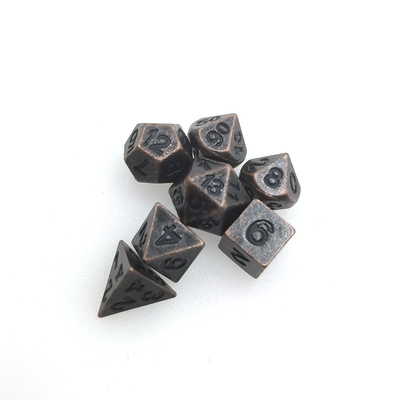 Neat Sharp Nontoxic Sturdy Mini RPG Dice Practical Multipurpose Tiny Metal Dice