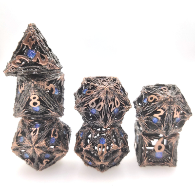 Odorless Durable Polyhedral Resin Dice Anti wear Durable Multipurpose Tiny Metal