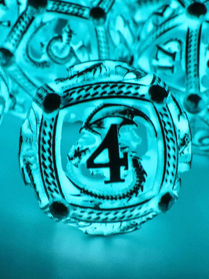 Fun RPG DND Dice Set Transparent Led Luminous Dice Dungeons and Dragons
