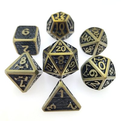 Dice set for DND or RPG dice Practical Plating Sharp colourful Metal