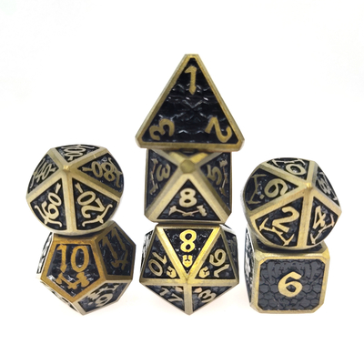 Dice set for DND or RPG dice Practical Plating Sharp colourful Metal