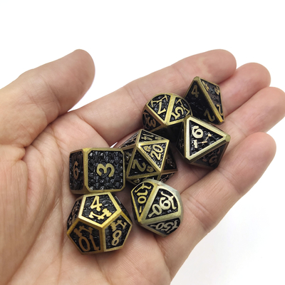 Dungeons and Dragons RPG Dice chip High Temperature Metal For Family Game