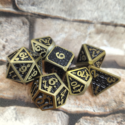 Dungeons and Dragons RPG Dice chip High Temperature Metal For Family Game