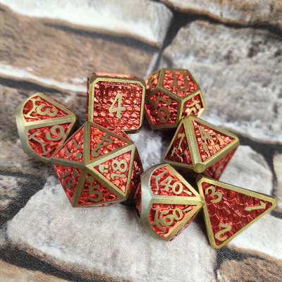 Poker Practical Bulk Custom Hand Pouring Suitable DND Dice Metal