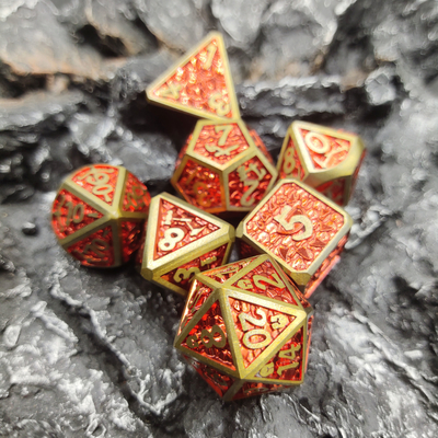Poker Practical Bulk Custom Hand Pouring Suitable DND Dice Metal