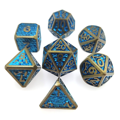 Multipurpose Custom RPG Dice Set game for adult Metal Dice Polyhedral