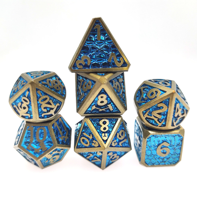 Practical Mini DND Dice Board game Metal Dice Moisture Proof  Polyhedral