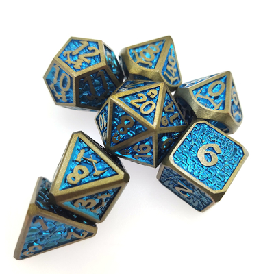 Practical Mini DND Dice Board game Metal Dice Moisture Proof  Polyhedral