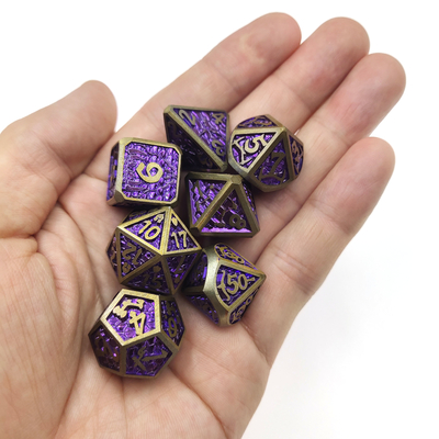 Mini RPG Dice 7 Piece Tiny  Polyhedral Set magic the gather chip Dice Sets