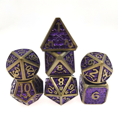 Mini RPG Dice 7 Piece Tiny  Polyhedral Set magic the gather chip Dice Sets