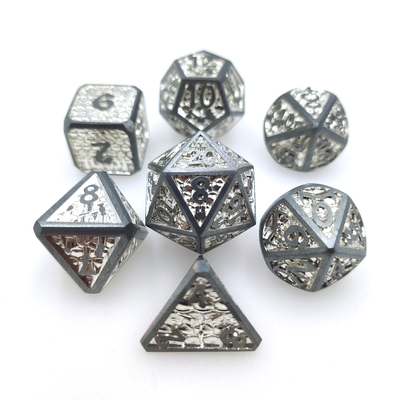 Plai card Sharp Edge Resin Dice Metal Antiwear Hand Carved Polyherdal