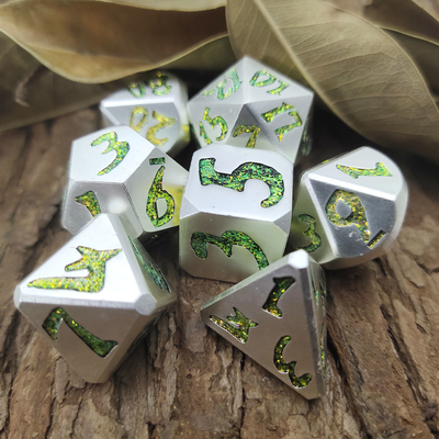 Polyhedral Dice Polished Luxury Metal Handmade DND Sharp Mini