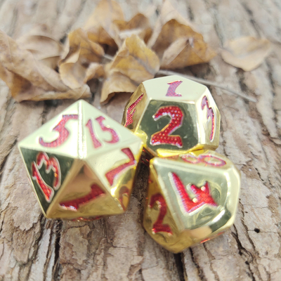 Luxury Polyhedral Dice Set Of D4, D6, D8, D10, D12, D20 And D% For RPG Card Games