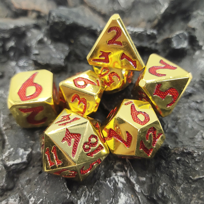 Luxury Polyhedral Dice Set Of D4, D6, D8, D10, D12, D20 And D% For RPG Card Games