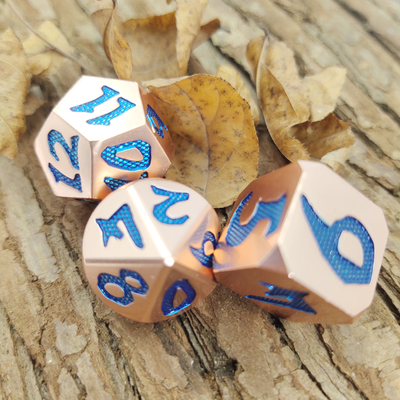 Practical Plating Sharp Manual Grinding Durable Set Customization Polyhedral Dice Set