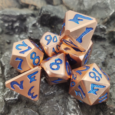 Practical Plating Sharp Manual Grinding Durable Set Customization Polyhedral Dice Set
