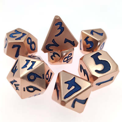 High Quality Dice Practical Polyhedral customizationDice Metal Gaming Dice Manual
