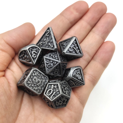 Polishing Tabletop Odorless Portable Metal Dice Set Multipurpose Resin