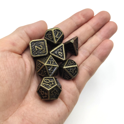 Durable Dnd Dice Set Polyhedral Nontoxic Miniature Sturdy Neat Sharp Edges