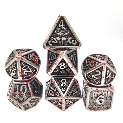 Tabletop Game Metal RPG Dice  Neat Sharp Edges Liqui Role Playing Dice Games